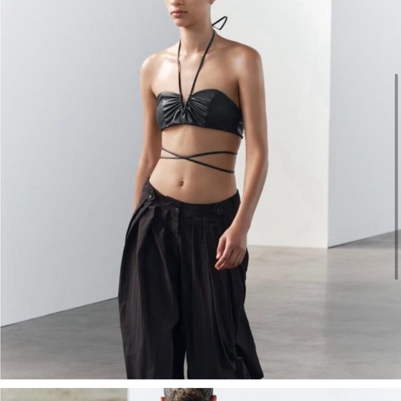 NWT ZARA NEW Faux Leather Strappy
Top Size size M - Picture 3 of 7